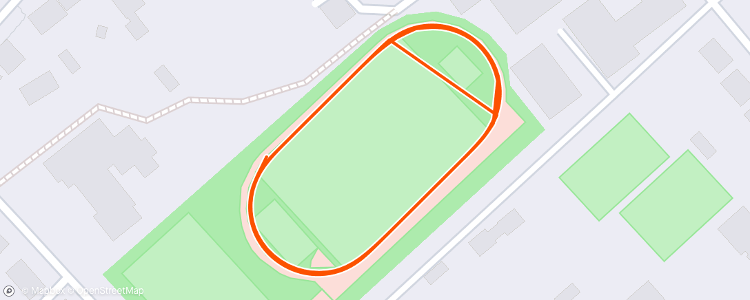Map of the activity, 6x400 + 4x200