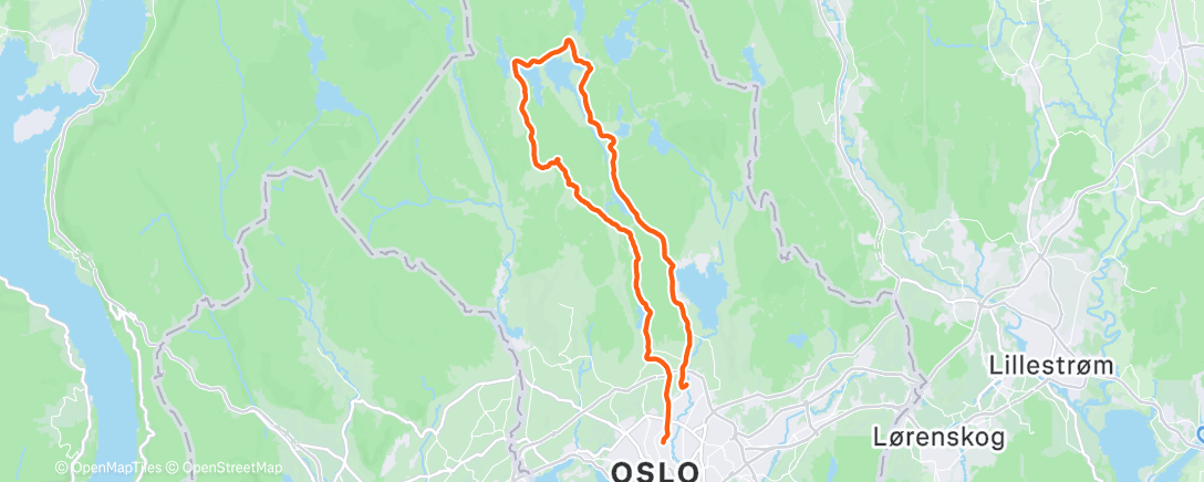 Map of the activity, Pizza at Kobberhaughytta