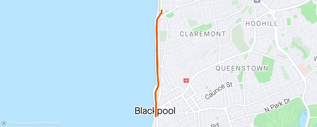 Map of the activity, Blackpool