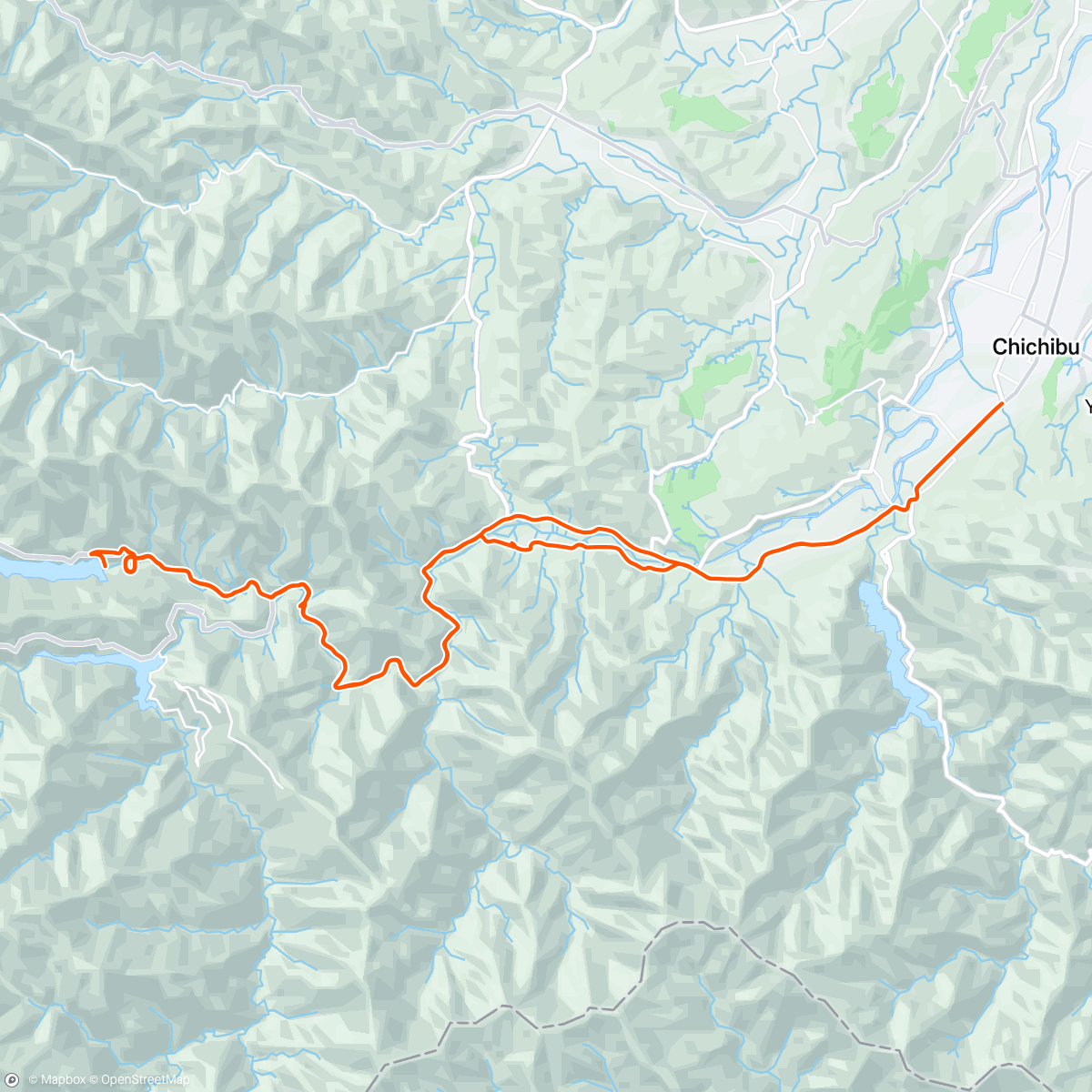 Map of the activity, kapelmuurココチライドin秩父