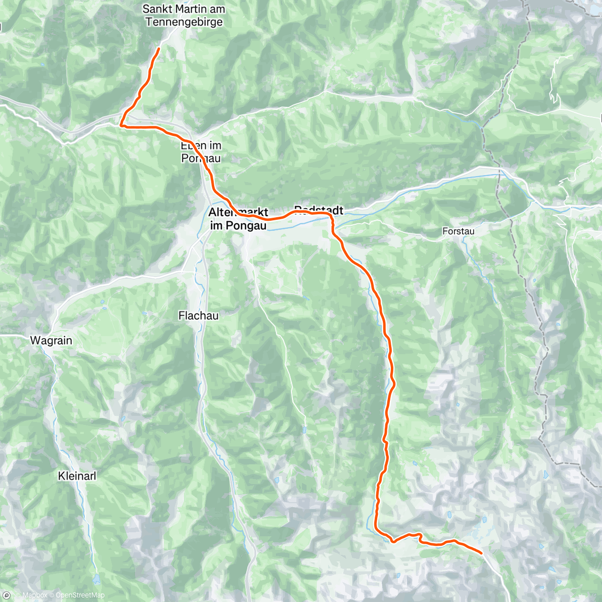 Map of the activity, Day 483 / #CPT2LDN / Conquering The Austrian Alps