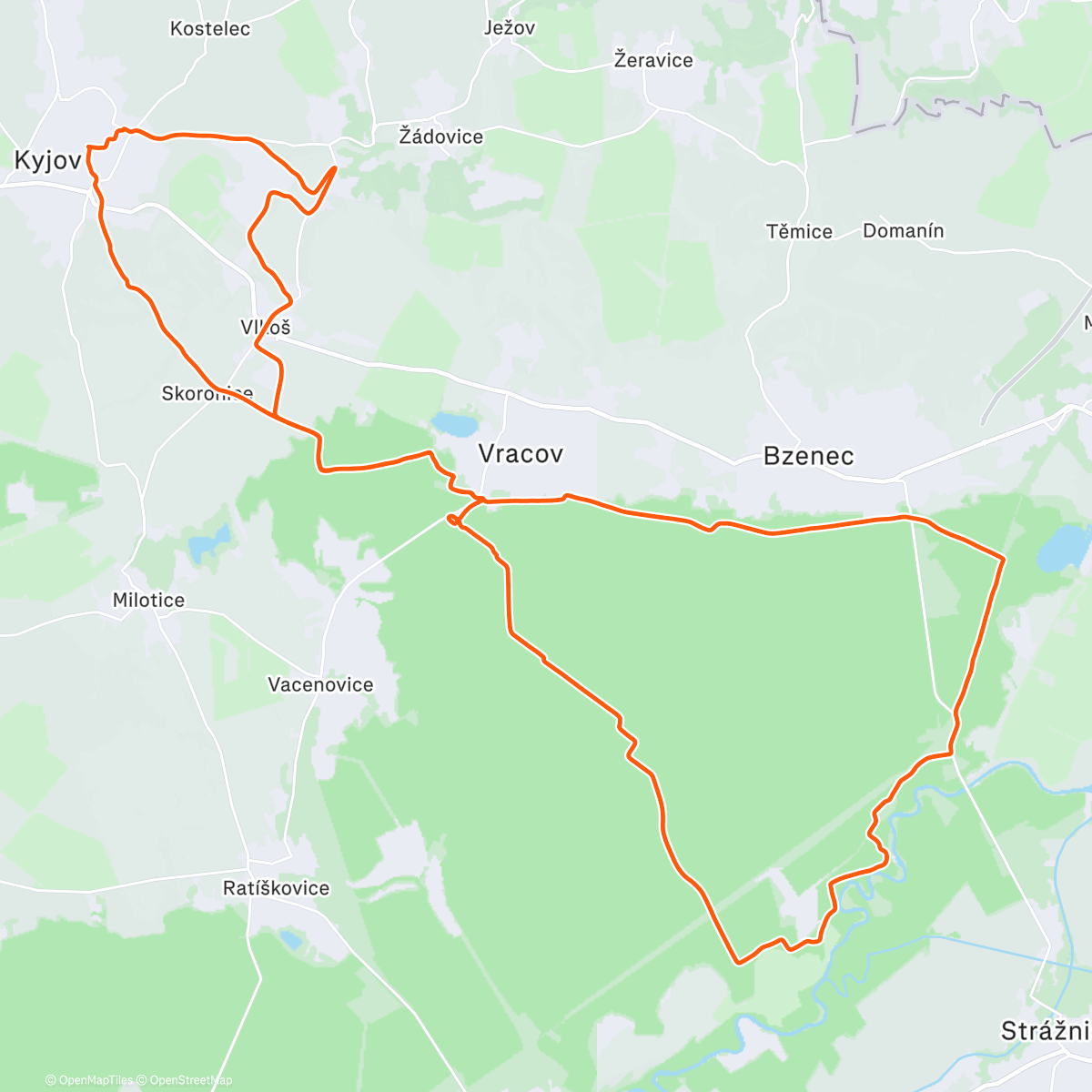 Карта физической активности (Morning Gravel Ride)