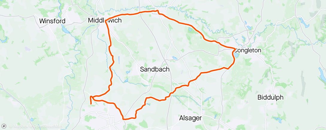 Map of the activity, Best I've felt on a bike for a while