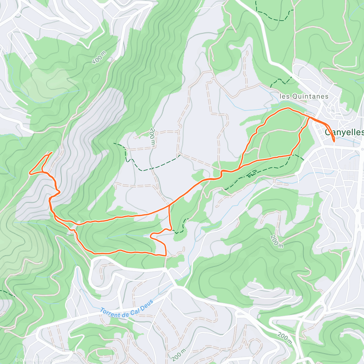 Map of the activity, Carrera de montaña matutina
Celebrando el cumple 45