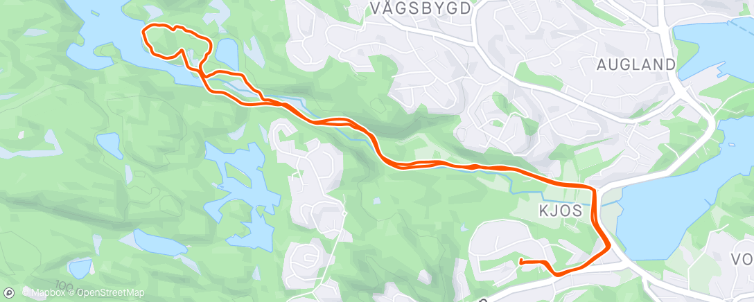 Map of the activity, Jogg med Janne