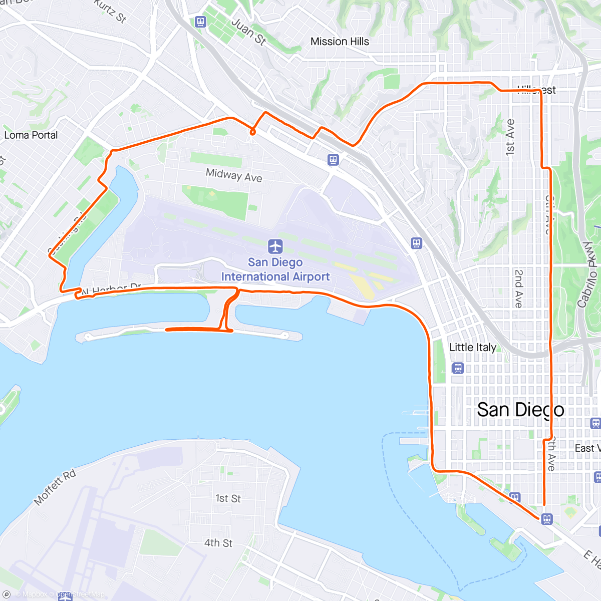 Map of the activity, SD Half