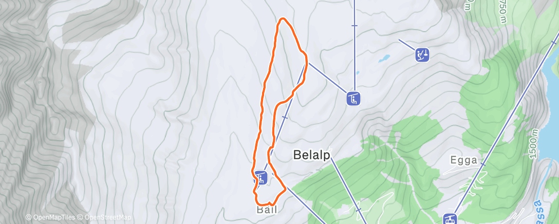 Map of the activity, Skitour Belalp #1
