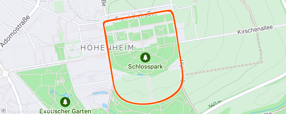 Map of the activity, Afternoon Ride