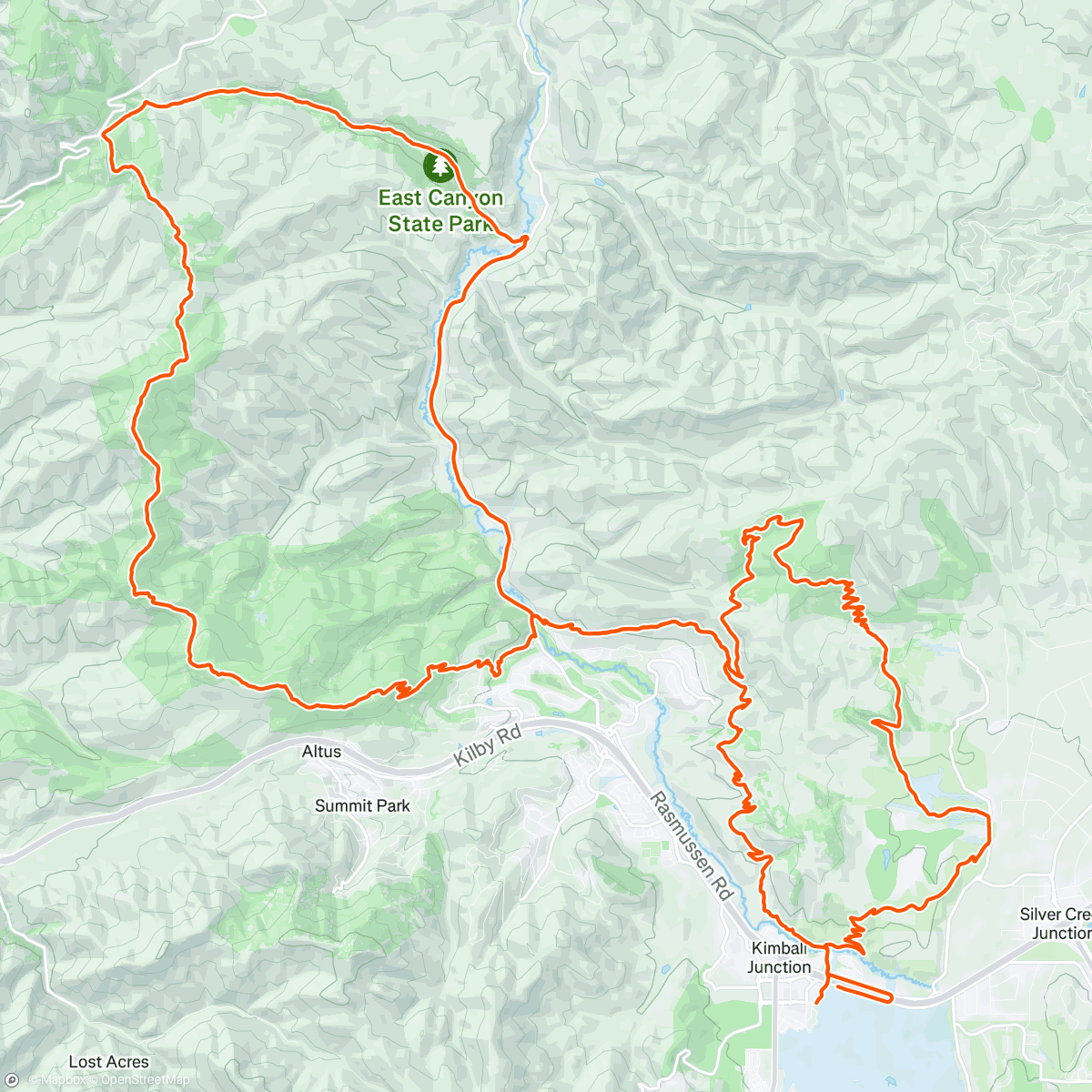 Map of the activity, Twisted Fork 68k