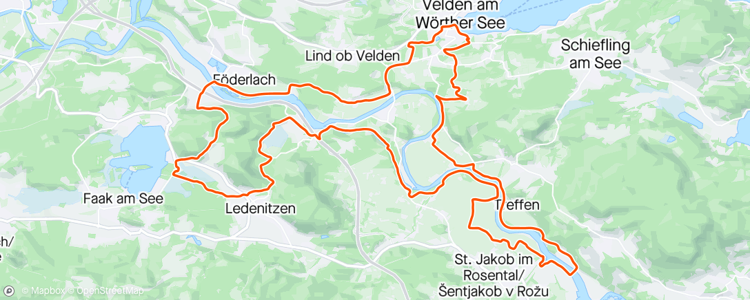 Mapa da atividade, UCI Gravel World Series Wörthersee P23