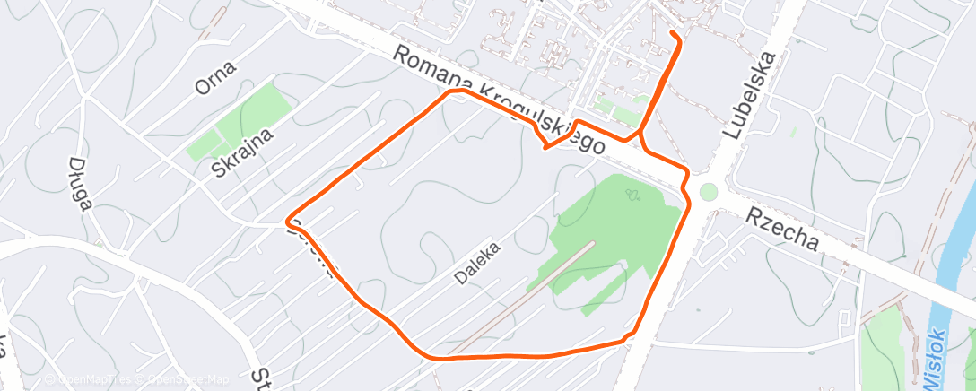 Map of the activity, Afternoon Walk