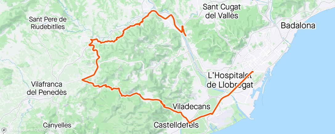 Map of the activity, Volta a Catalunya - Stage 3
