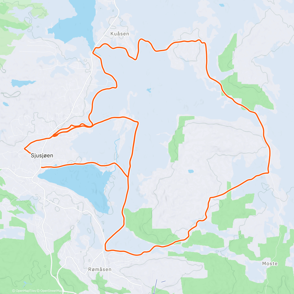 Map of the activity, Test av stakeforholdene i Romjulsrenntraséen 👌 og nye briller i premie i Sport1 Sjusjøens adventskalender😎