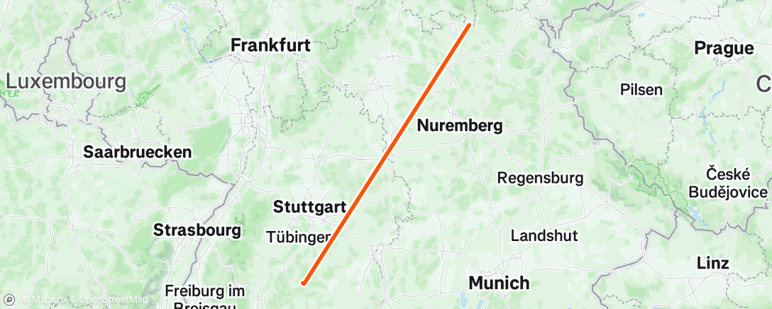 Map of the activity, Running