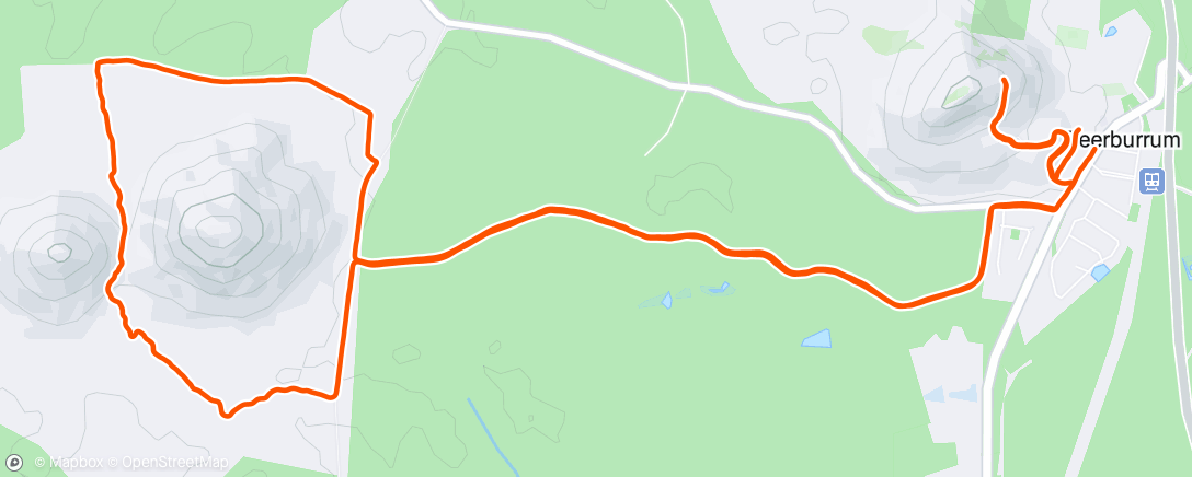 Map of the activity, Morning Trail Run