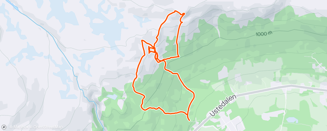 Map of the activity, Urundberget park