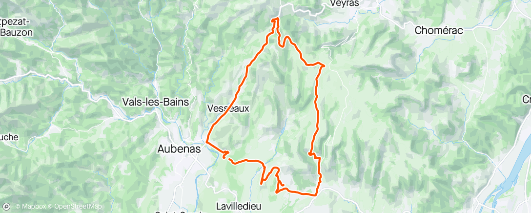 Map of the activity, Découverte des routes d’ Ardèche avec Laure