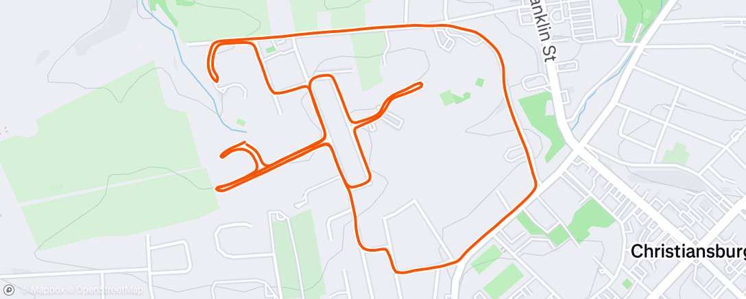 Map of the activity, Afternoon Walk