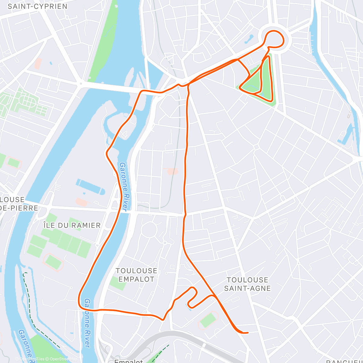Map of the activity, Footing du surlendemain et de l avant veille