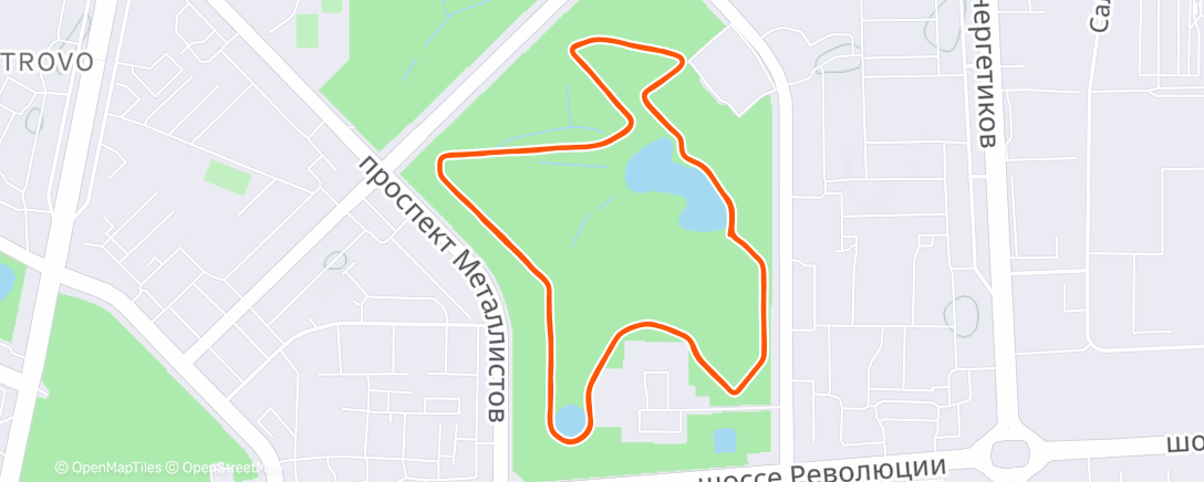 Map of the activity, 5 вёрст (Полюстровский парк #81)