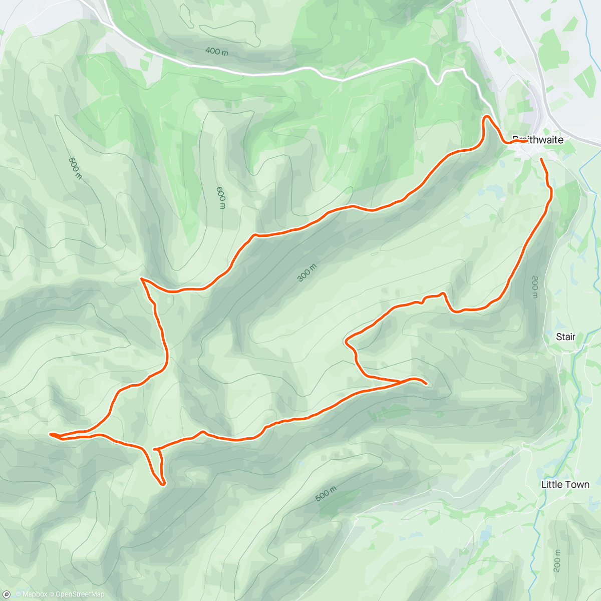 Map of the activity, Sheesh that was tough - 10 Wainwrights #clagonthehighpeaks #epicpeaks #66done