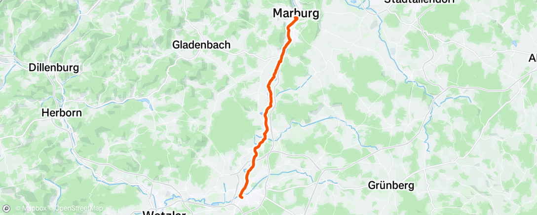 Map of the activity, Afternoon Ride