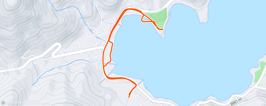 Map of the activity, Kawaguchi Lake Run 🏃‍♂️