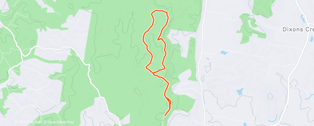 Map of the activity, Afternoon Ride