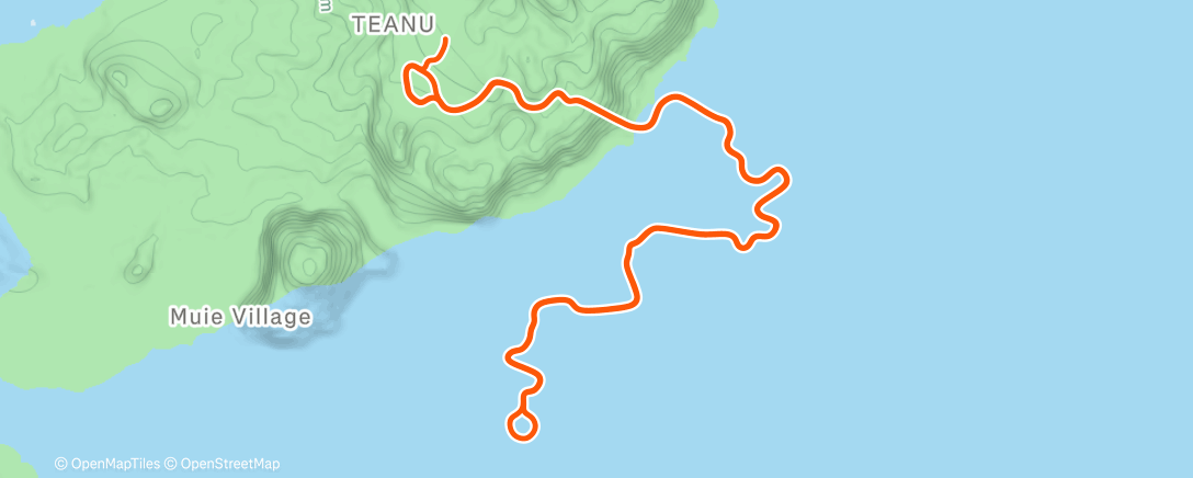 Map of the activity, Afternoon Ride