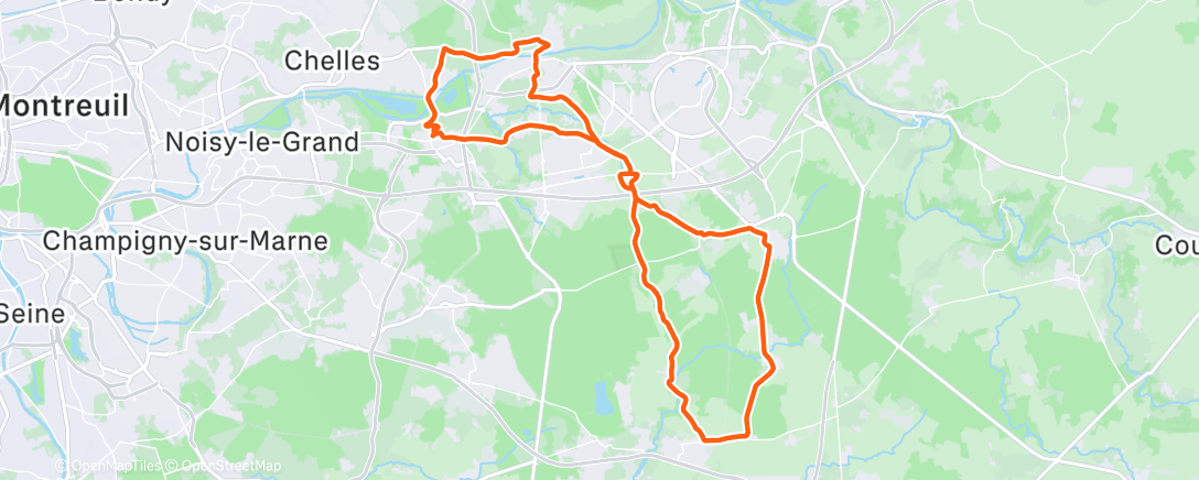 Map of the activity, A