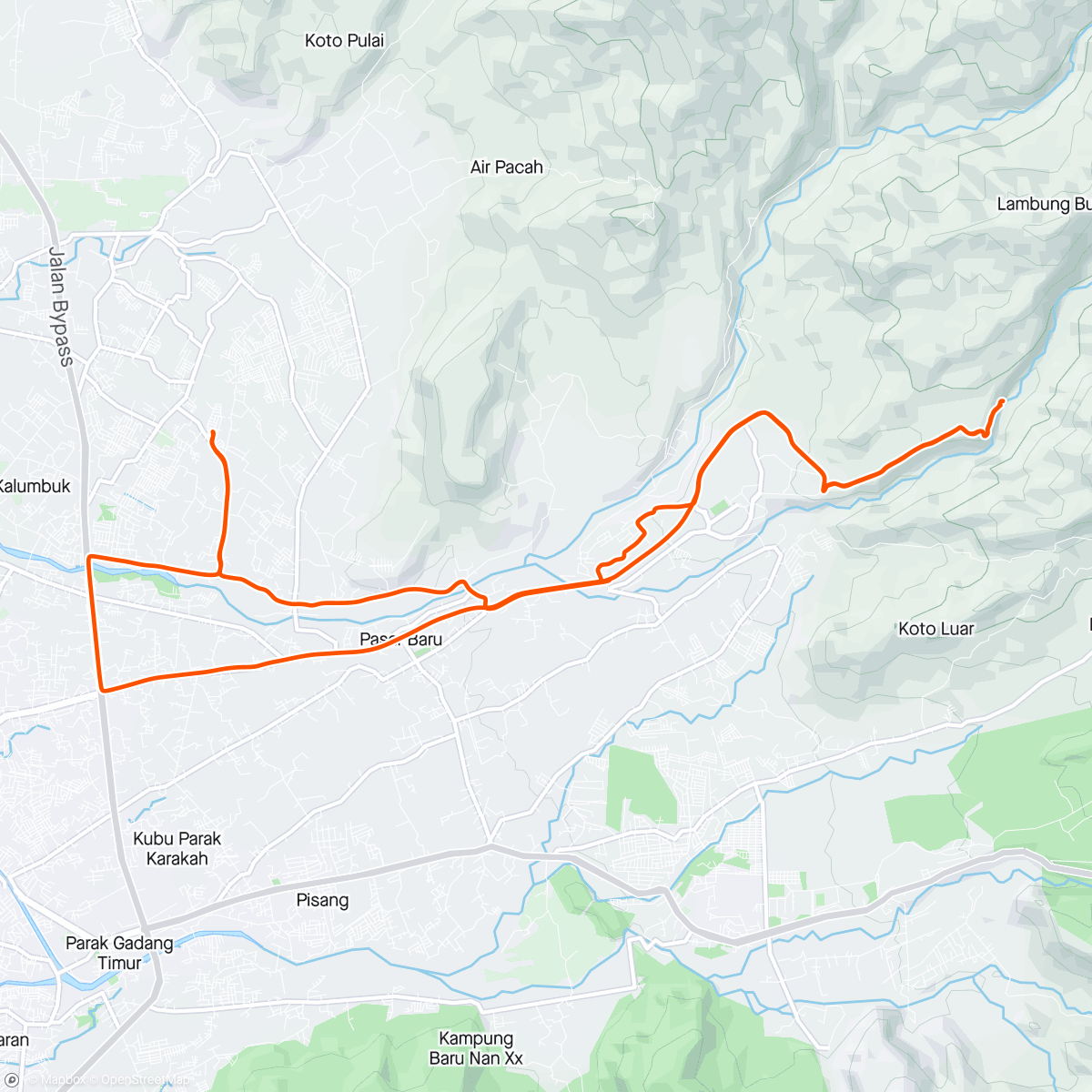 Map of the activity, Morning Ride