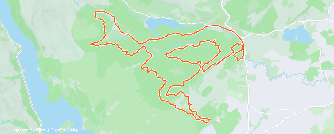 Map of the activity, Morning Mountain Bike Ride
