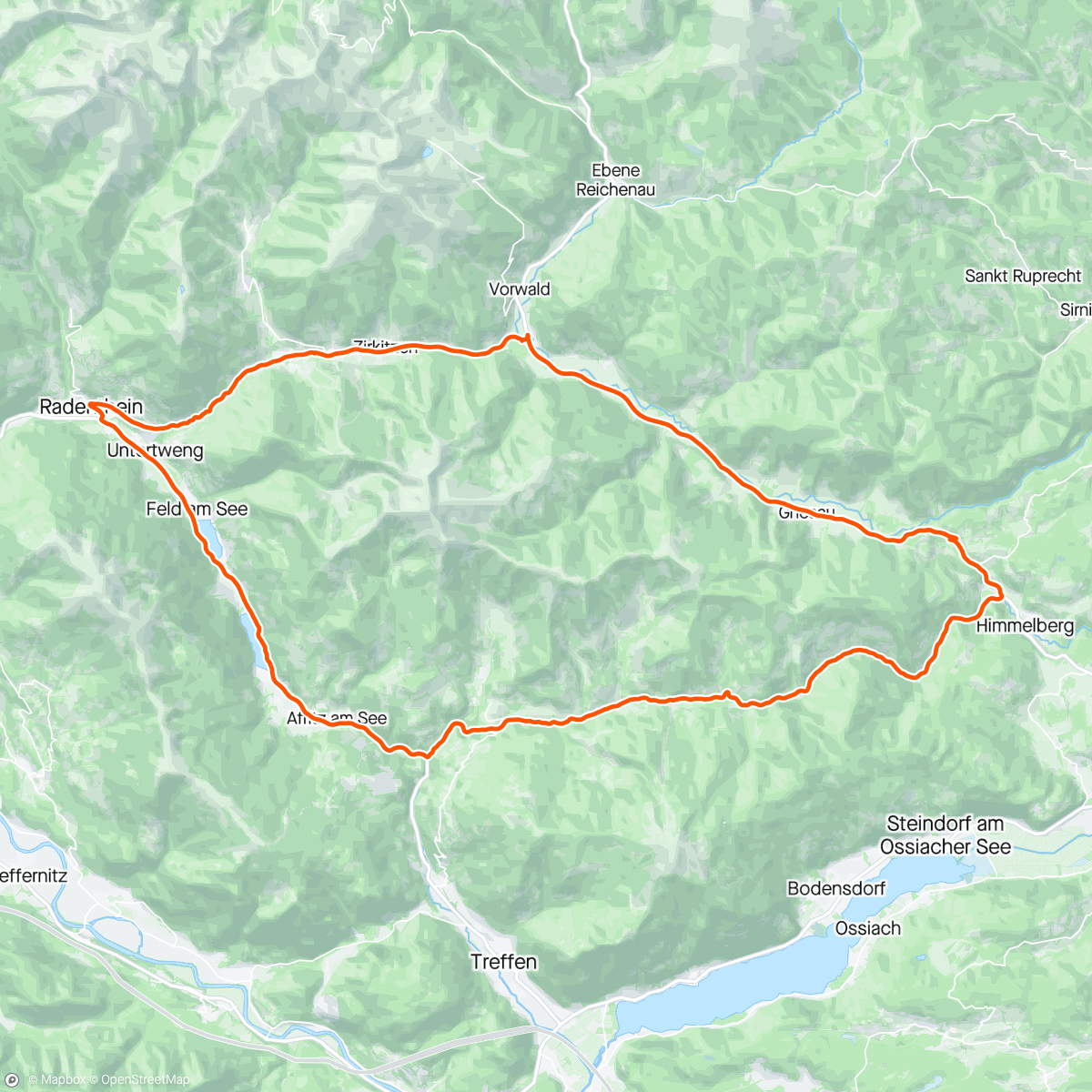 Mappa dell'attività Rondje Gerlitzen 😰