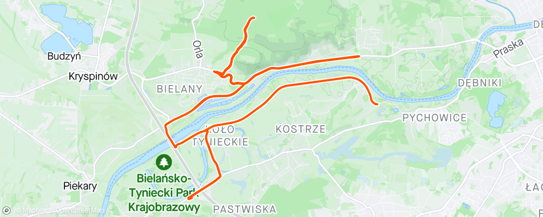 Map of the activity, Tour of Malopolska (prolog)