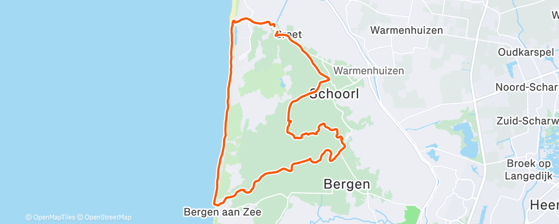 Карта физической активности (Strandje heen bosje terug)