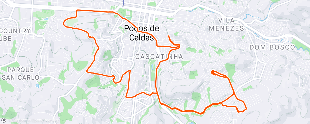 Map of the activity, Caçando trilhas