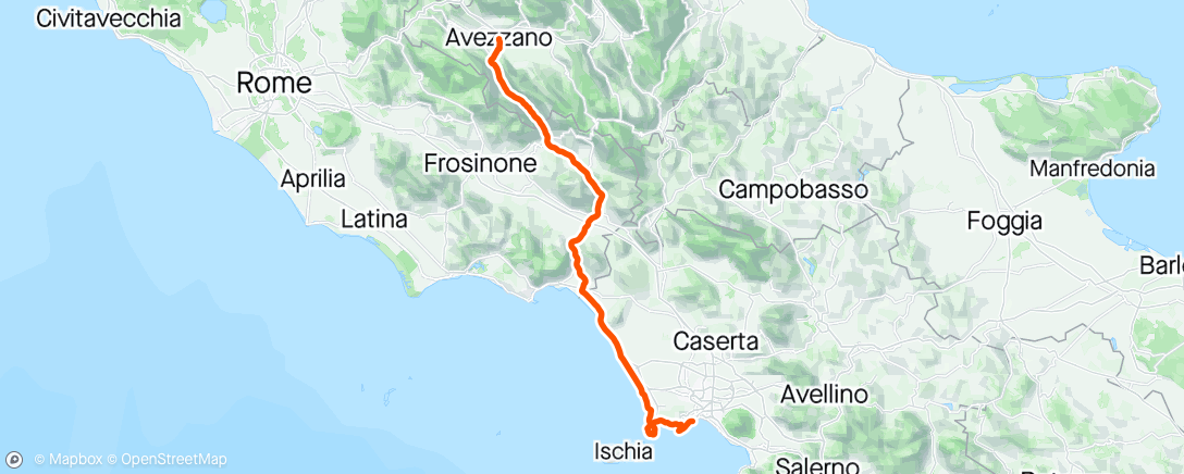 Map of the activity, Giro #9