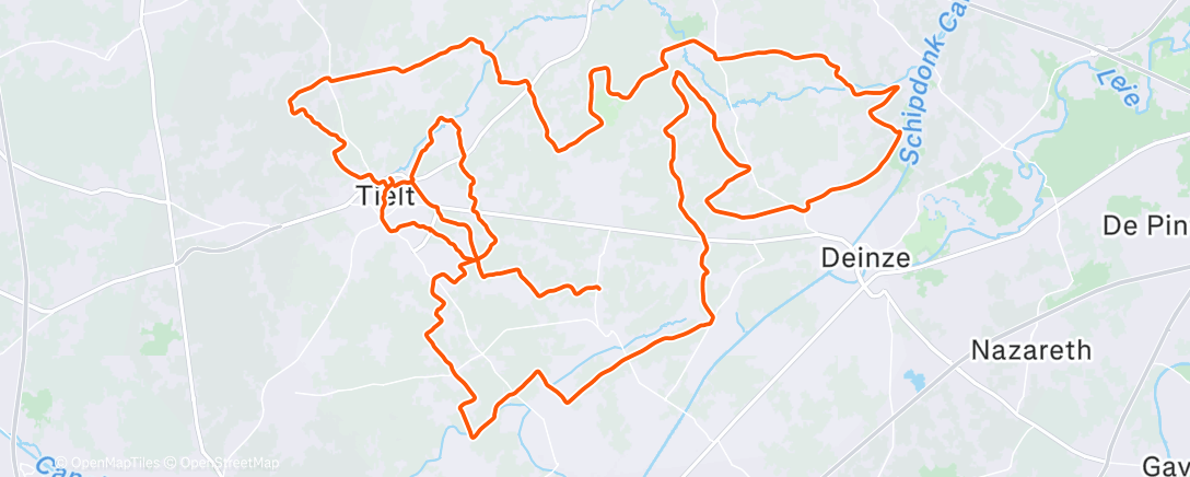 Map of the activity, TLO ploegtraining ⛅️