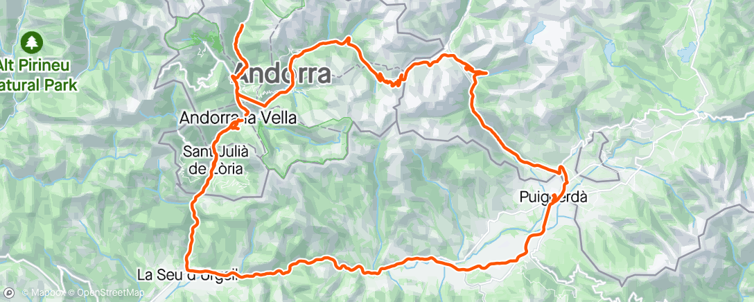 Mapa de la actividad, Morning Ride