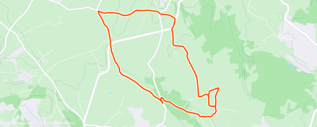 Map of the activity, Course à pied le matin