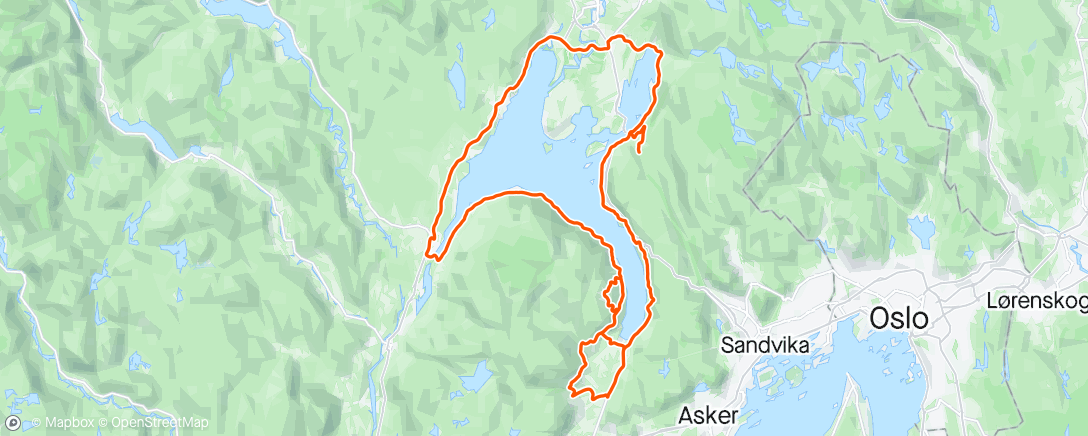 Map of the activity, Sundvolden GP