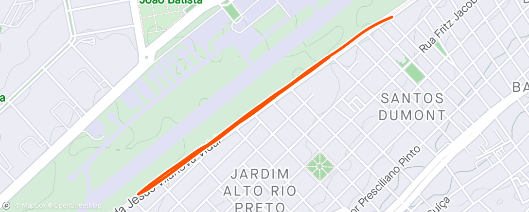アクティビティ「Corrida matinal」の地図