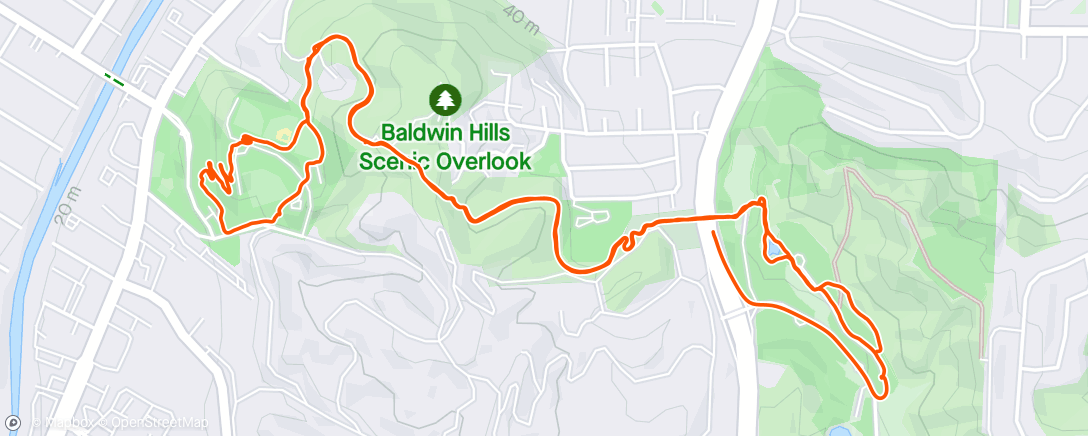 「Afternoon Hike」活動的地圖