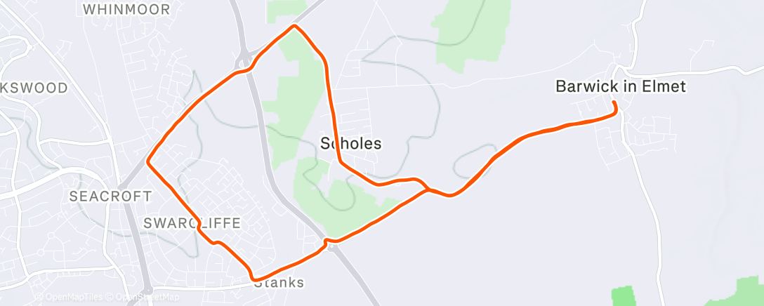 Map of the activity, Round the block