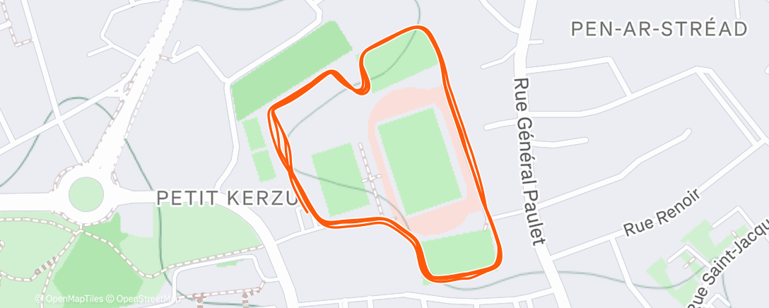 Mapa de la actividad, Échauffement