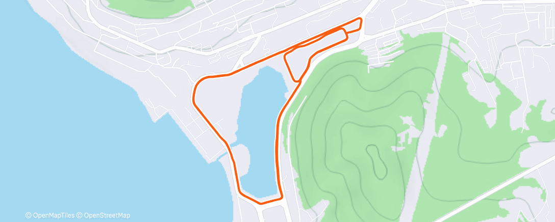 Map of the activity, Утренний забег