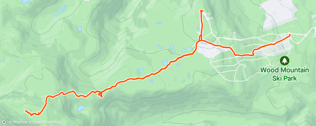 Map of the activity, Becher hike