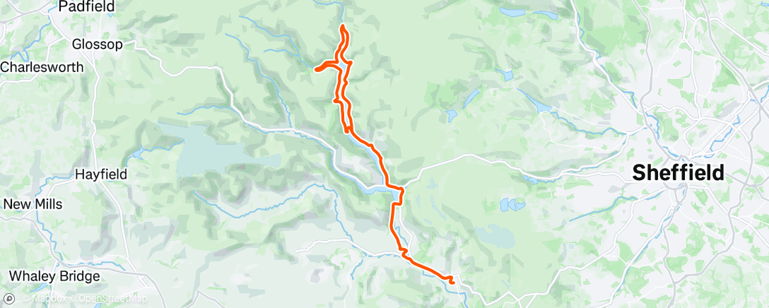 Map of the activity, Dam Ride