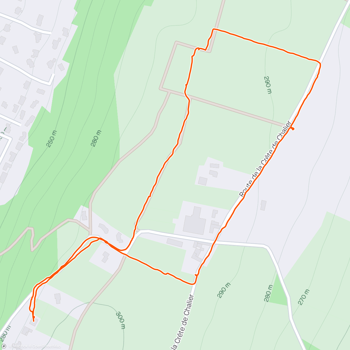 Map of the activity, Marche matinale
