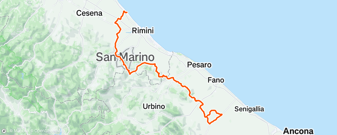Map of the activity, Morning Ride